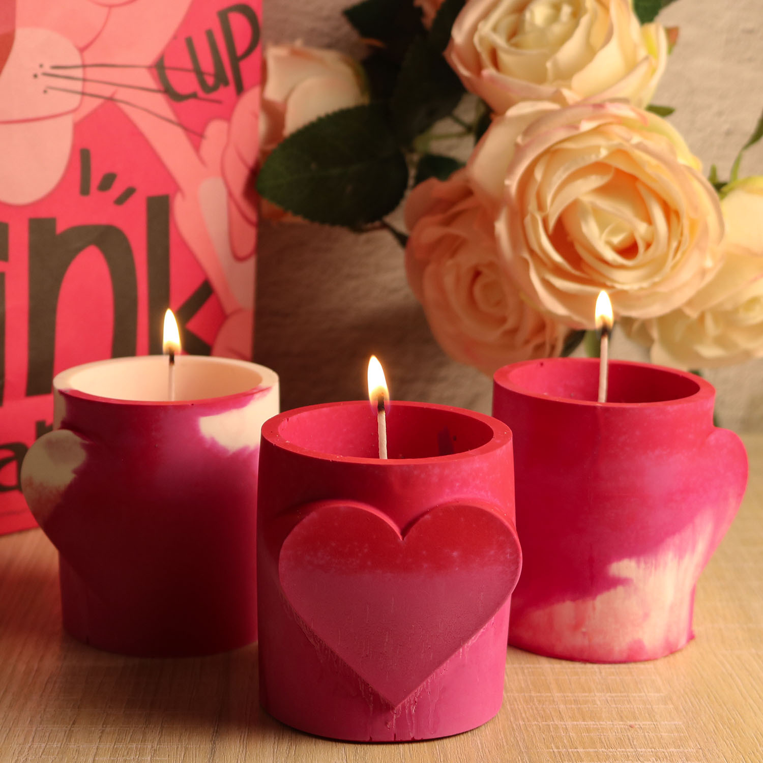 Soap Making In Home - Cinta cangkir lilin lilin beraroma cetakan