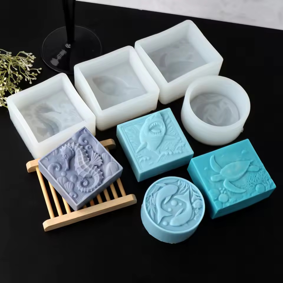 Soap Making In Home - Cetakan Sabun Silikon Kuda Laut 3D
