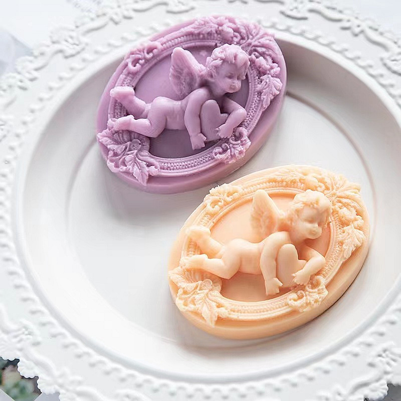 Soap Making In Home - 3D Angel cetakan sabun silikon berbentuk