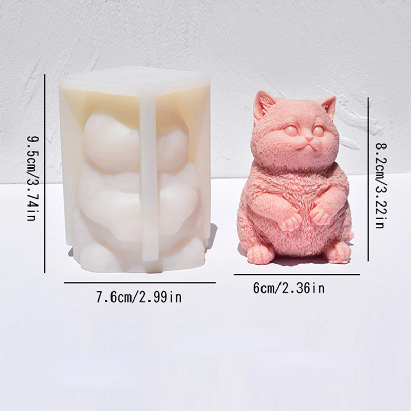 Cetakan Lilin Silikon Kucing G - Soap Making Animal Fat ulasan dan harga