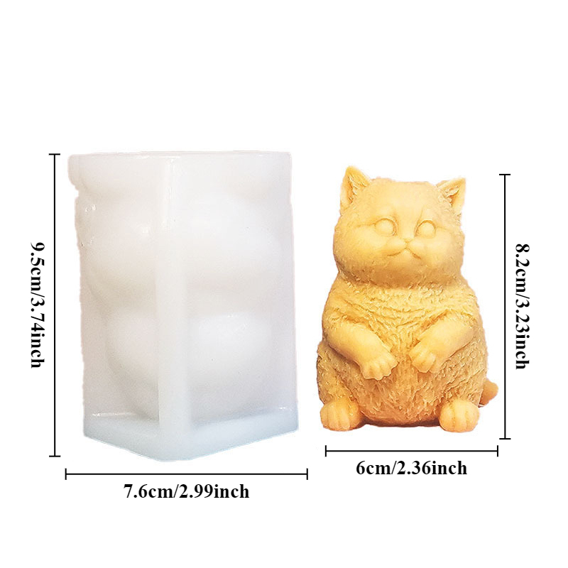 Cetakan Lilin Silikon Kucing G - Soap Making Animal Fat ulasan dan harga