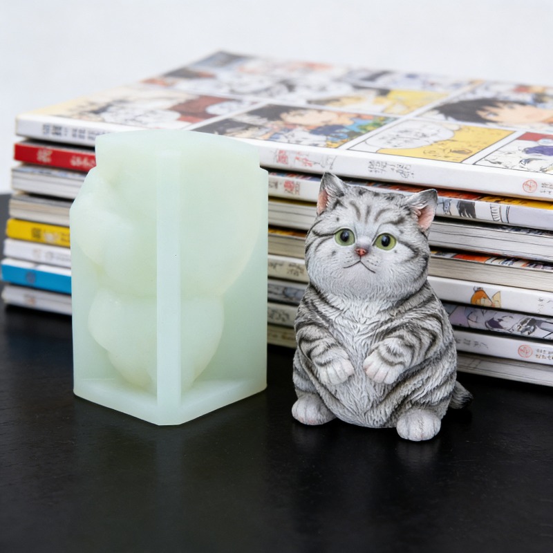 Cetakan Lilin Silikon Kucing G - Soap Making Animal Fat ulasan dan harga