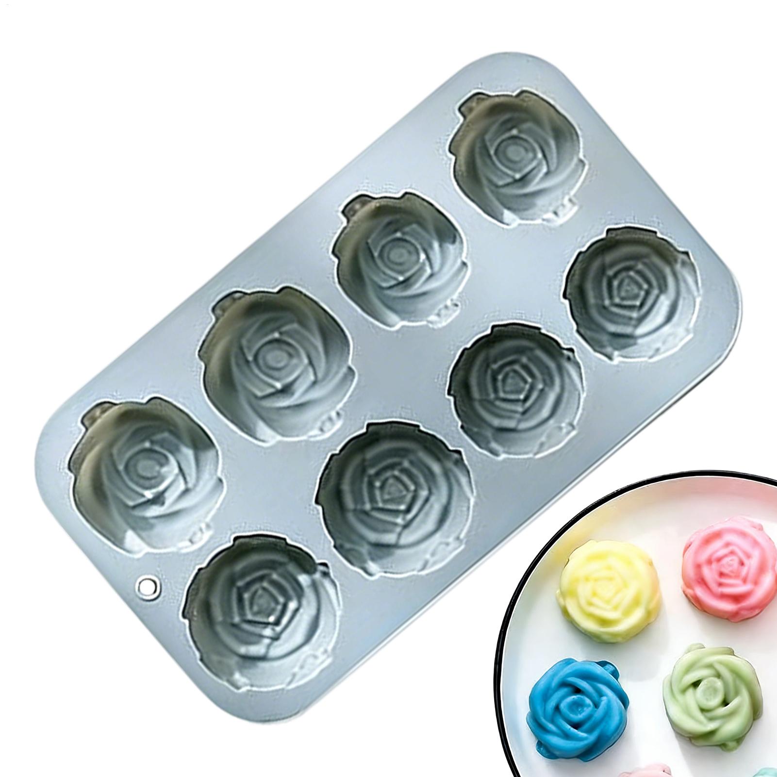 Cetakan Silikon Bunga Mawar 8  - Soap Making In Home ulasan dan harga
