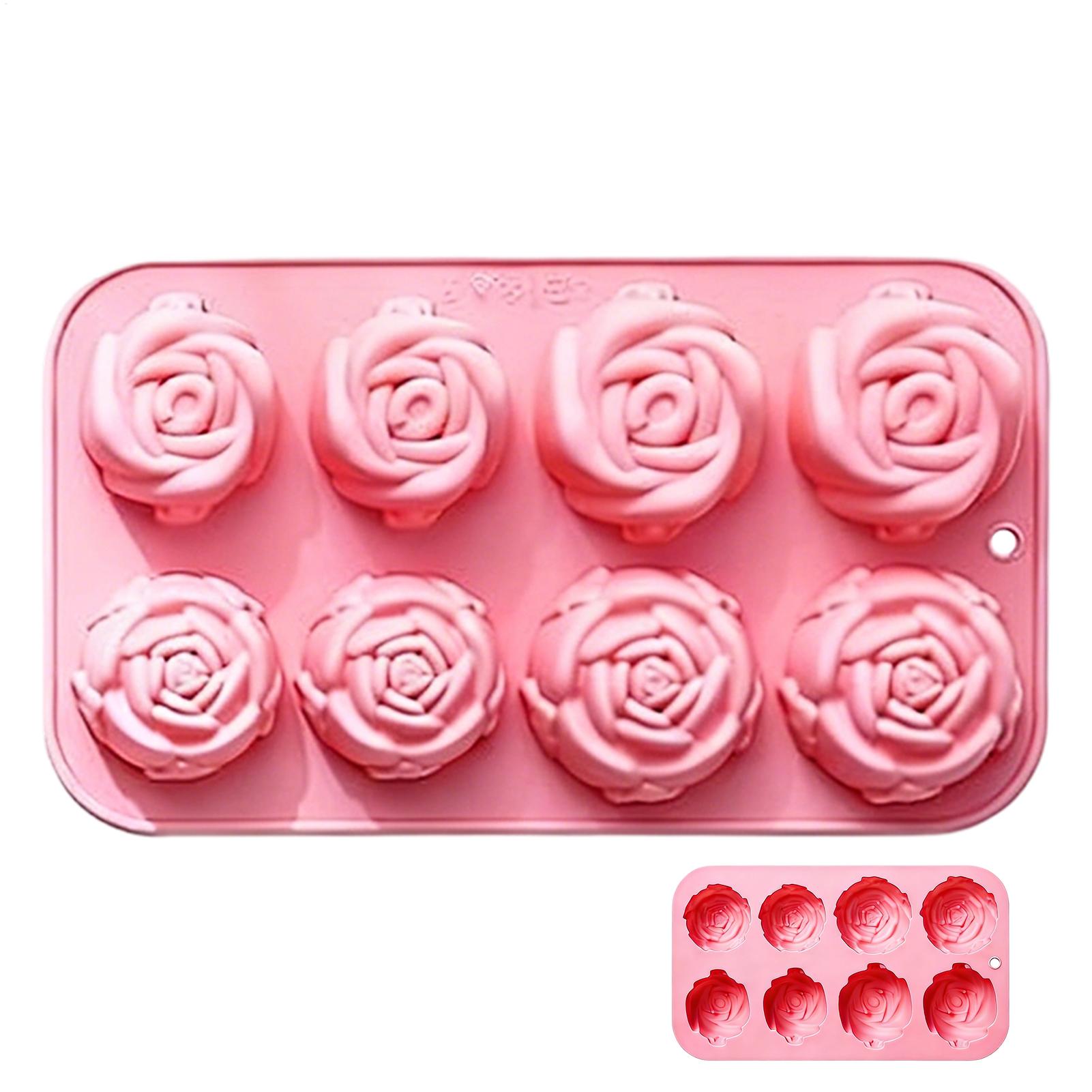 Cetakan Silikon Bunga Mawar 8  - Soap Making In Home ulasan dan harga